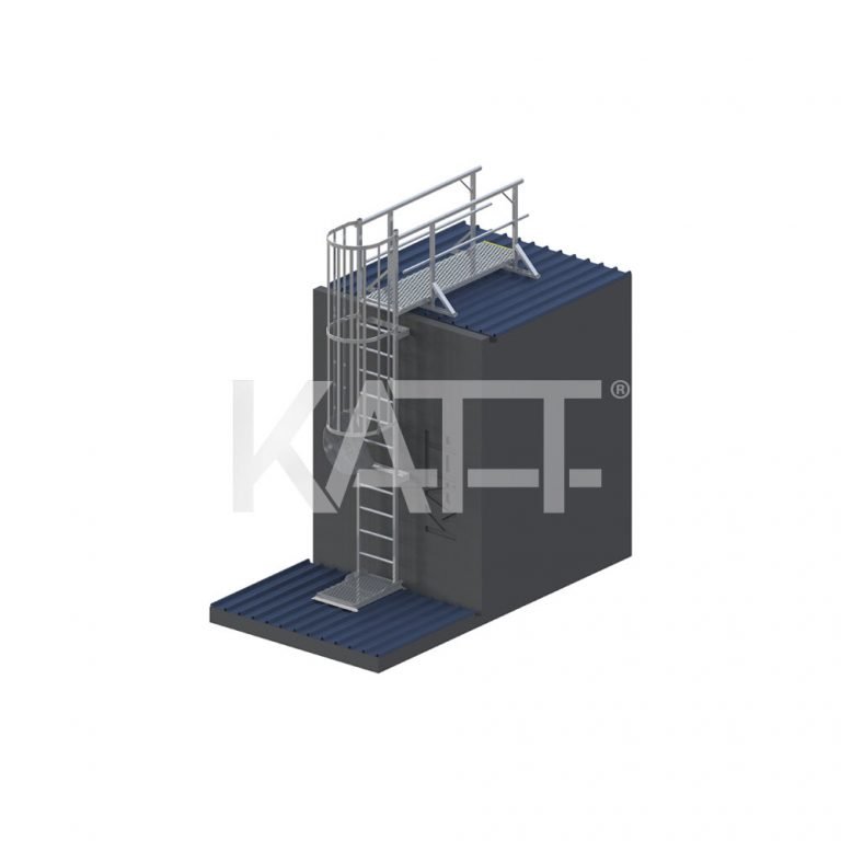 KATT Vertical Cage Ladder with 2.4M Adjustable Access Kit