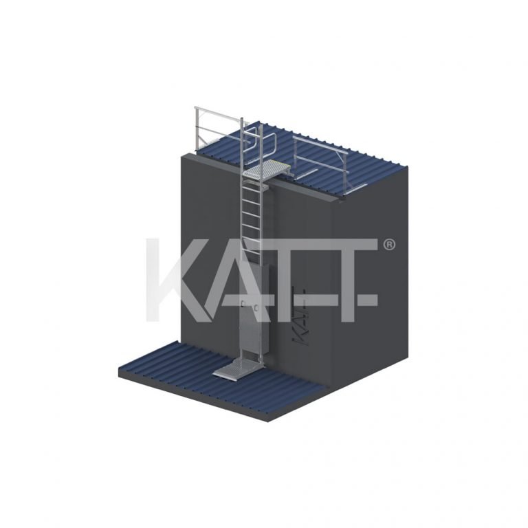 KATT Vertical Line Ladder with Grabrails and 1.0M Landing