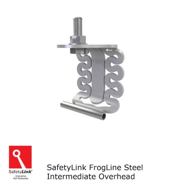 SafetyLink Frogline Steel Overhead Mounted Intermediate Anchor
